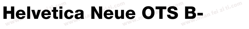 Helvetica Neue OTS B字体转换
